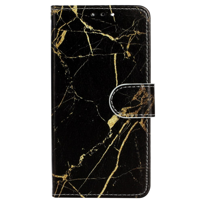 Hoesje Motorola Edge 50 Marble Goud en Zwart