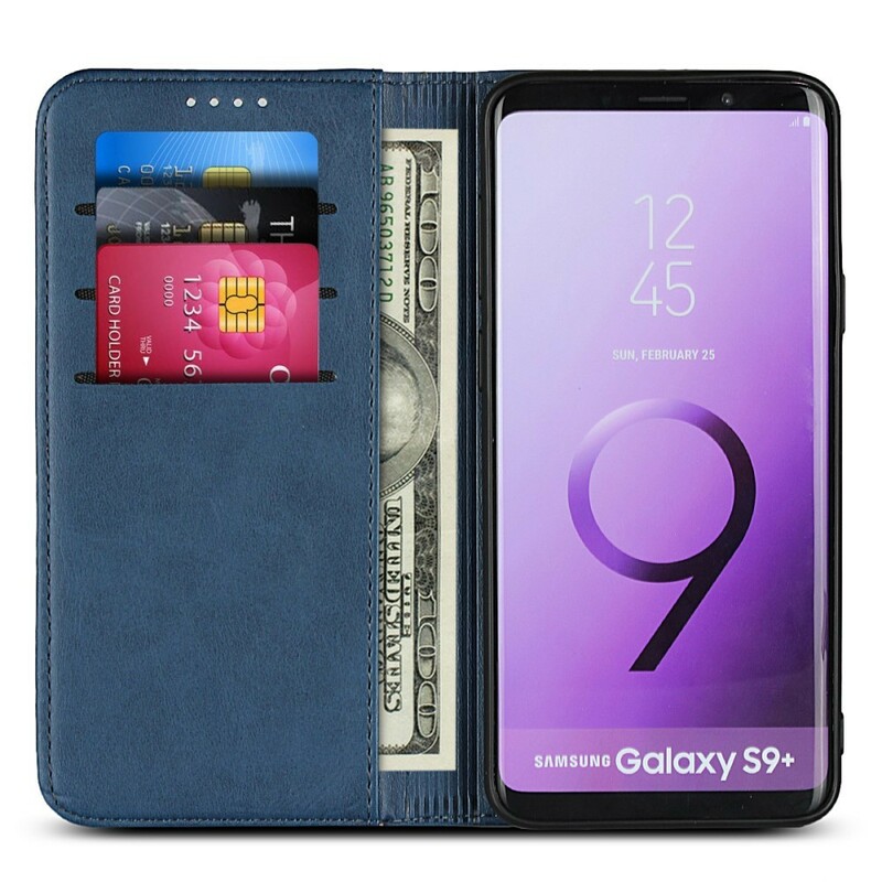 Flip cover Samsung Galaxy S9 Plus Kunstleer Stiksels