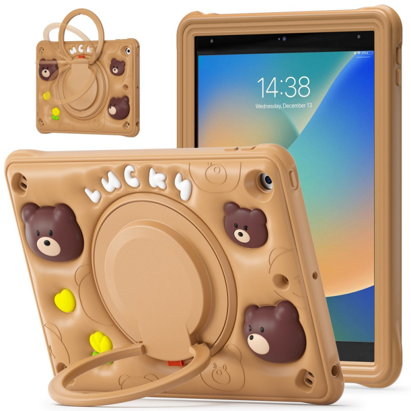 iPad Cover 10.2" (2021) (2020) (2019) Kindersteun en Berenpatroon