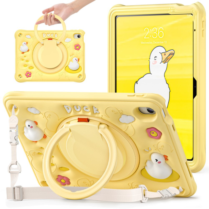 iPad hoes 10.9 (2022) Kinder Canard N+Slinger en Steunring