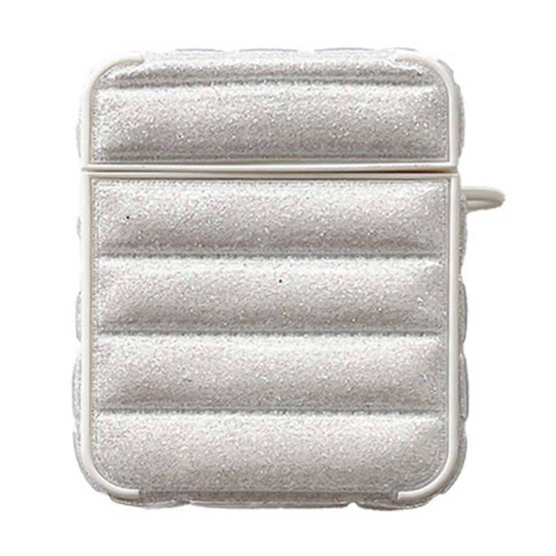 Hoesje AirPods 2 / 1 Kunstleer Glitter