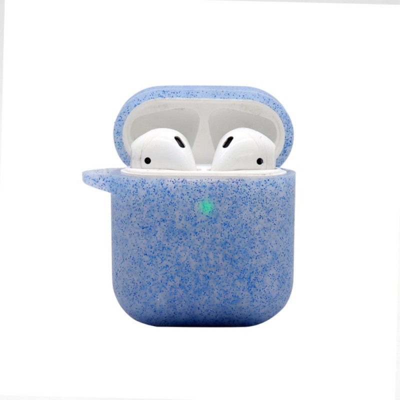 Transparant AirPods 2 / 1 hoesje met glitter