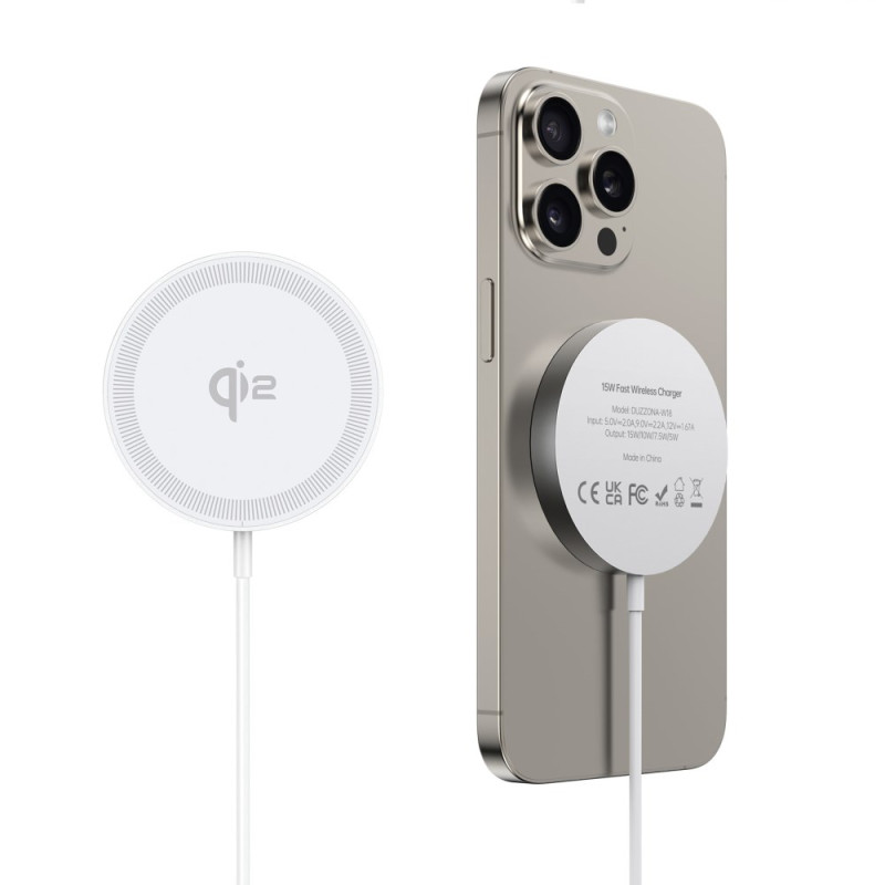 Snelle draadloze magnetische oplader voor iPhone 16 en AirPods 4 DUZZONA