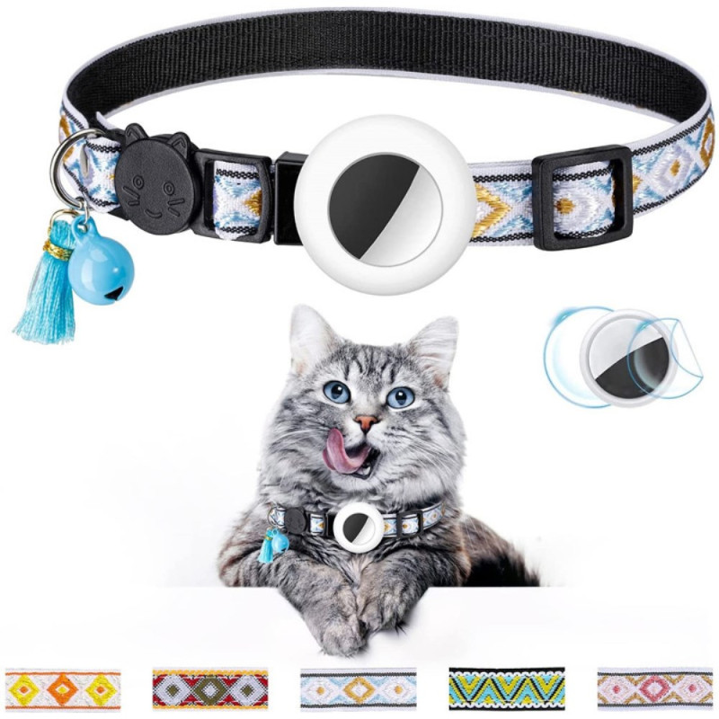 Coque AirTag Verstelbare GPS Kattenhalsband