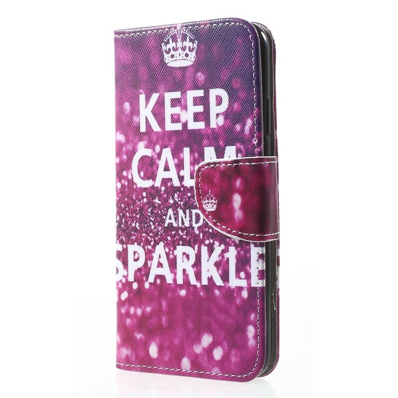 iPhone XR Case Keep Calm and Sparkle