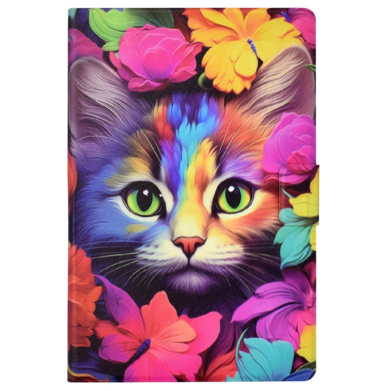 Hoesje voor iPad Mini 5 (2019)/4/3/2/1 Roze Kat Ontwerp