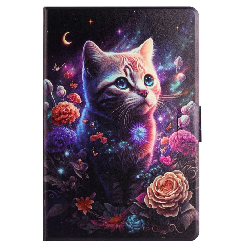 iPad Mini 5 (2019)/4/3/2/1Hoes Bloemen Kat