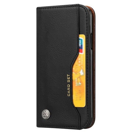 Flip Cover iPhone XS Max Kunstlederen Kaarthoes
