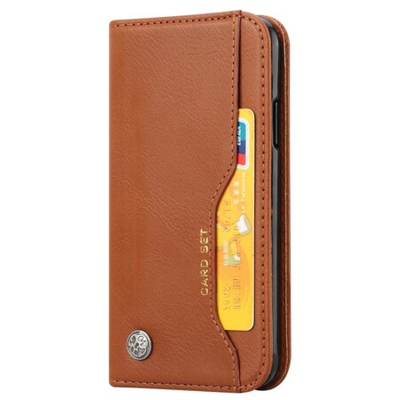 Flip cover iPhone XS Max Kunstlederen Kaarthoes