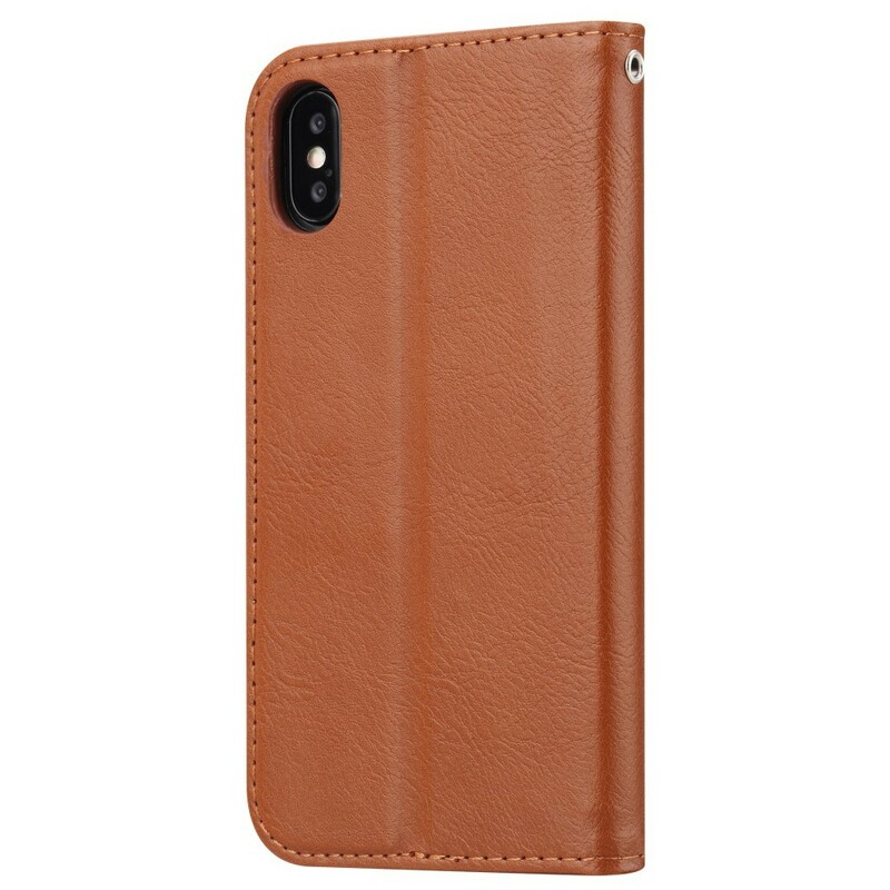 Flip Cover iPhone XS Max Kunstlederen Kaarthoes Flip Cover iPhone XS Max Kunstlederen Kaarthoes