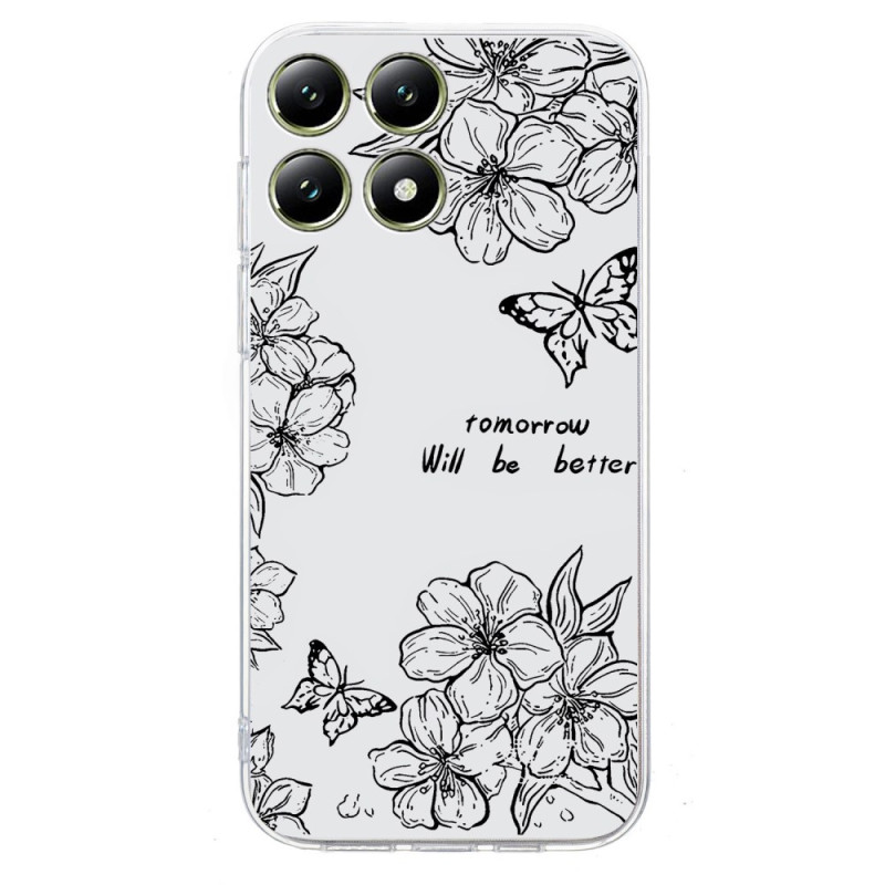 Xiaomi 14T Pro Vlinder en Bloemen Case