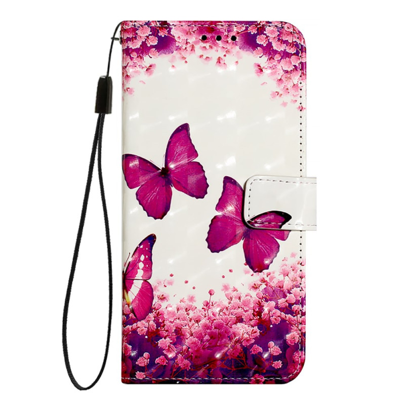 Xiaomi 14T Roze Vlinder Hoesje