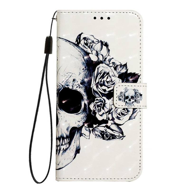 Xiaomi 14T Bloem doodshoofd hoesje