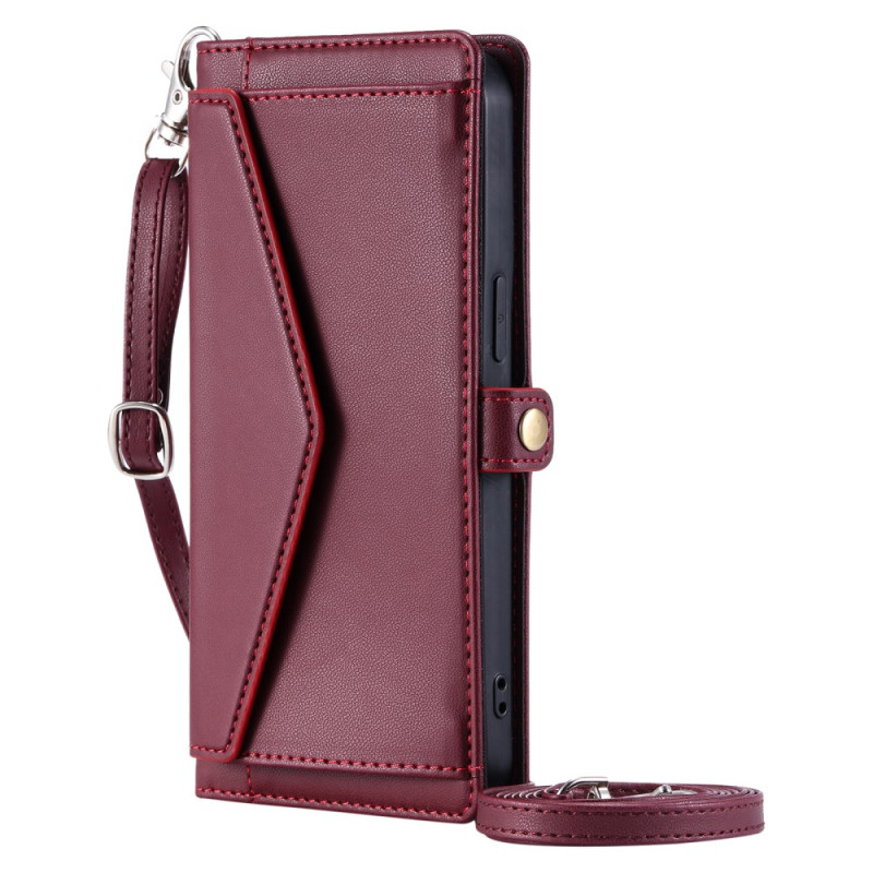 Hoesje Xiaomi 14T Pro Front Pouch Schouderriem en Lanyard
