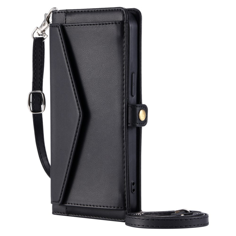 Hoesje Xiaomi 14T Pro Front Pouch Schouderriem en Lanyard