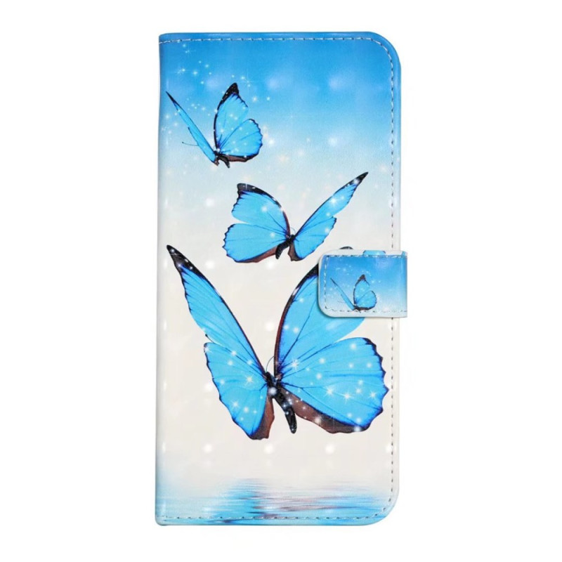 Hoesje Xiaomi Redmi 14C / Poco C75 Blauwe Vlinders