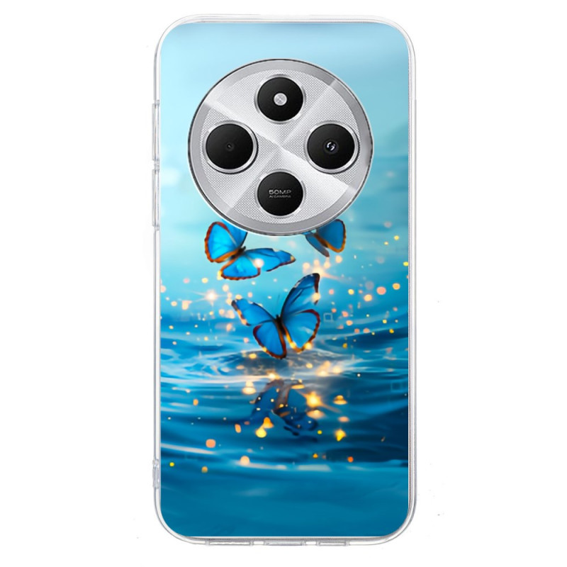 Xiaomi Redmi 14C / Poco C75 Blauwe Vlinders Hoesje