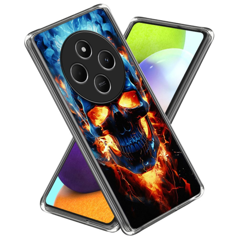 Xiaomi Redmi 14C / Poco C75 Flaming Skull hoesje