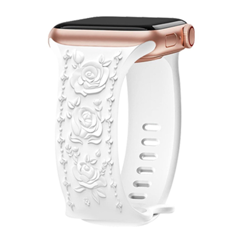 Apple Watch Band Series 46mm naar 42mm / SE / Ultra 49mm Roze Bedrukt