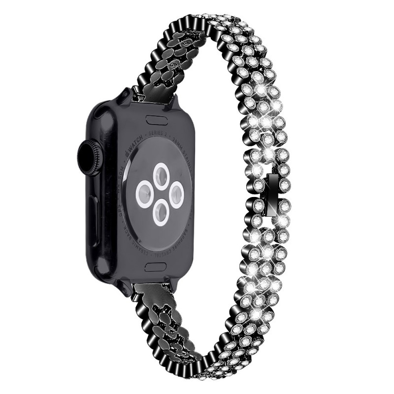 Apple Watch Band Series 42mm tot 38mm / Series SE Fonkelende steentjes