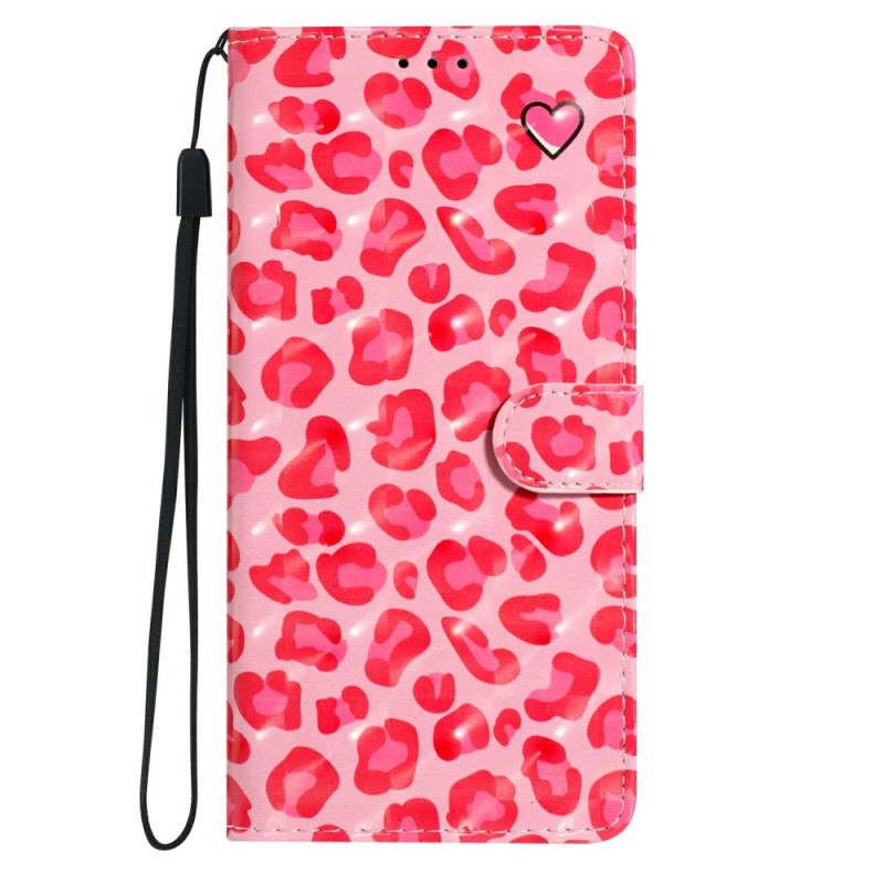 Samsung Galaxy S25 5G Luipaard Roze Hoesje