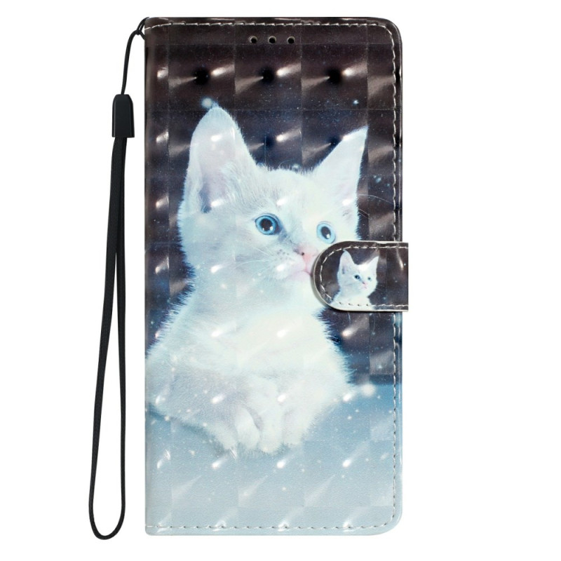 Samsung Galaxy S25 5G Hoesje Cat Wit