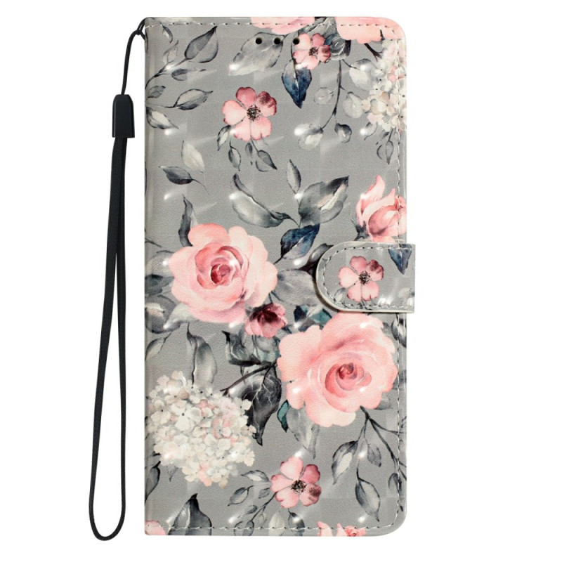 Samsung Galaxy S25 5G Hoesje 3D Bloemenpatroon