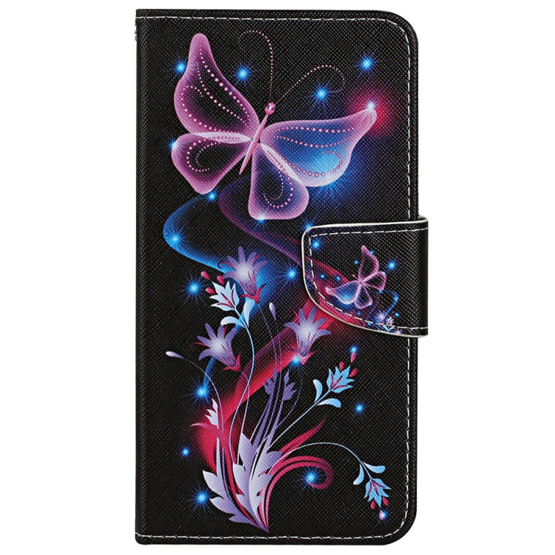 Samsung Galaxy S25 5G Etui Fluorescerende Vlinders