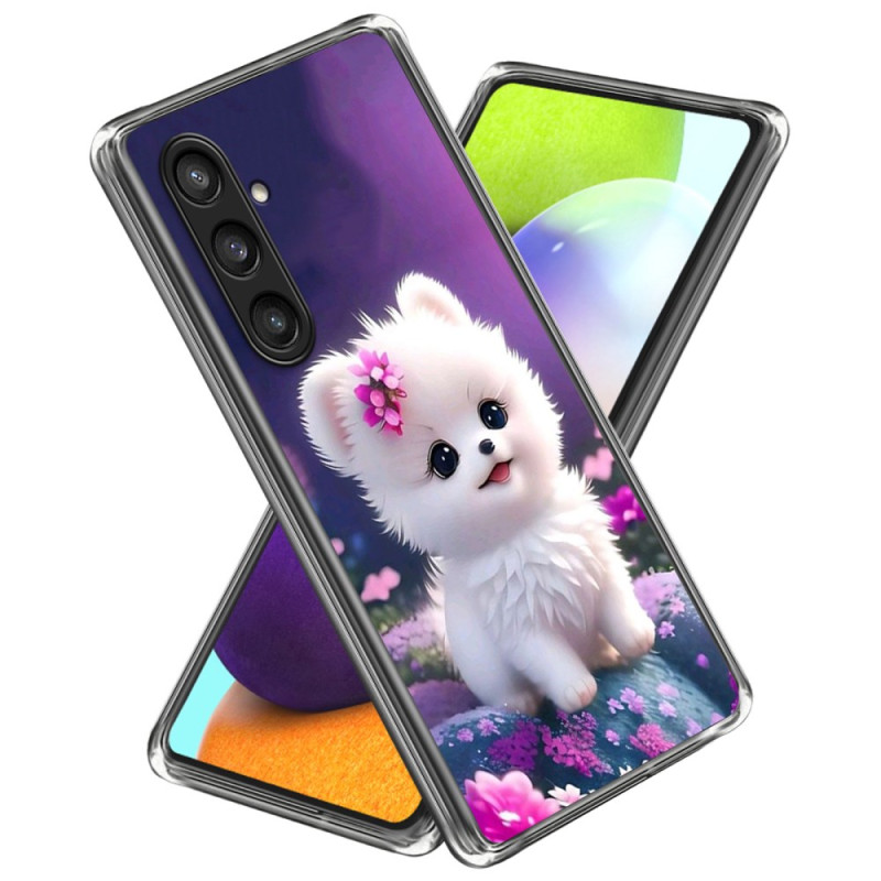 Galaxy S25 5G Hoesje Puppy Wit