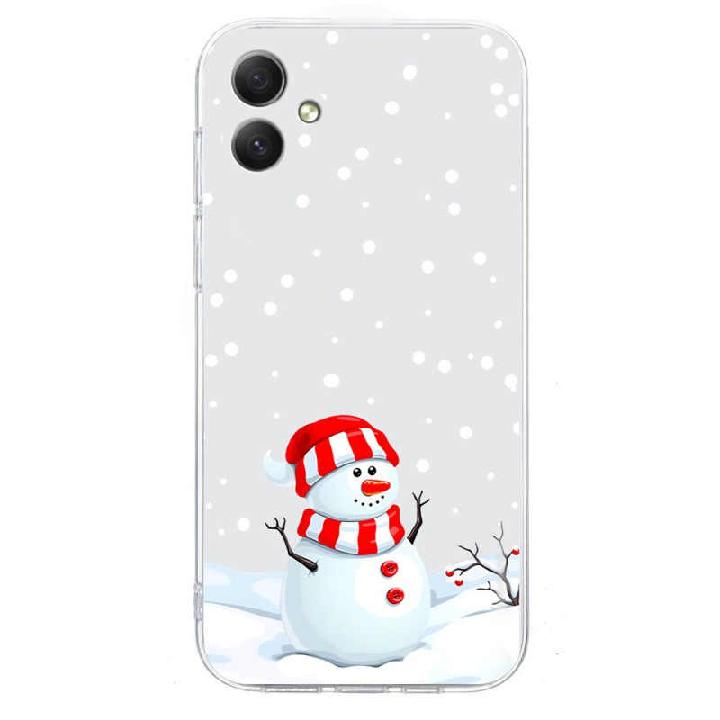 Kerst hoesje voor Samsung Galaxy A06 Sneeuwpop