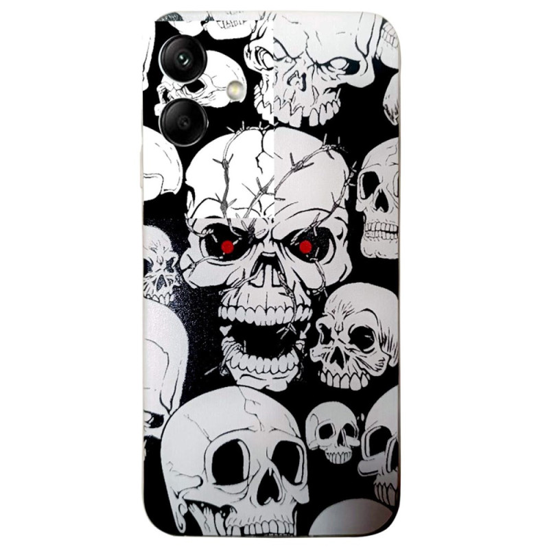 Hoesje met geprint patroon voor Samsung Galaxy A06 Schedels