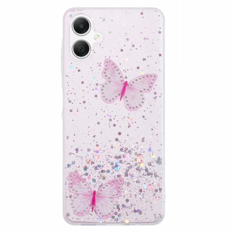 Samsung Galaxy A06 Glitter Vlinder Etui