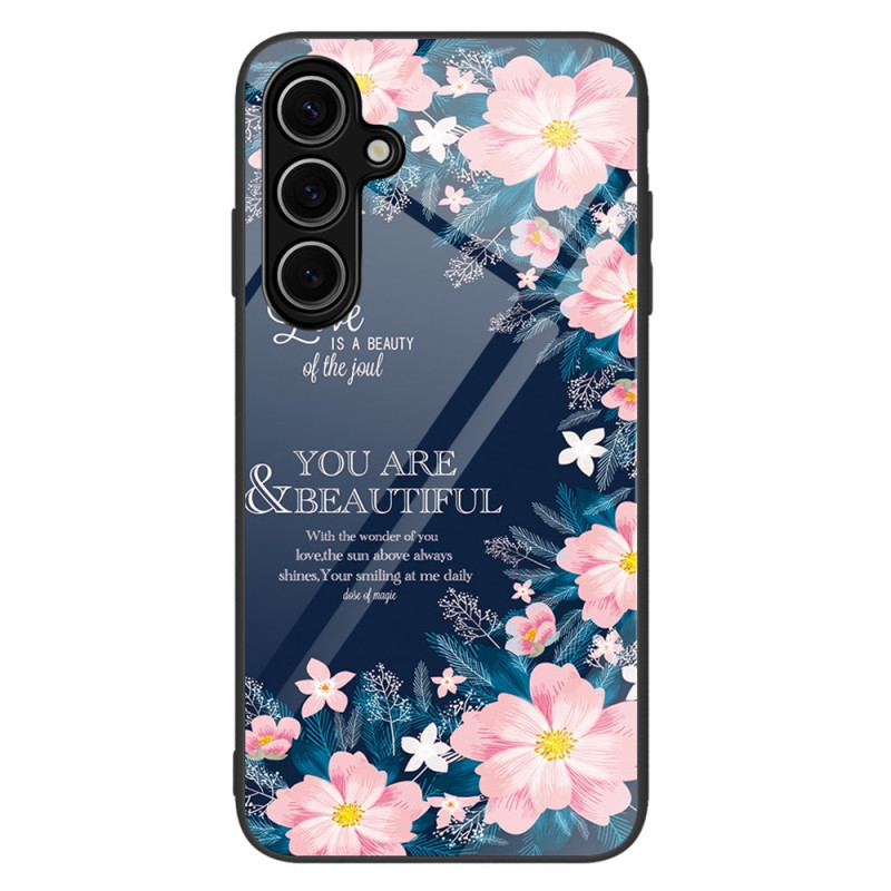 Samsung Galaxy A36 5G Geval van gehard glas Bloemenpatroon