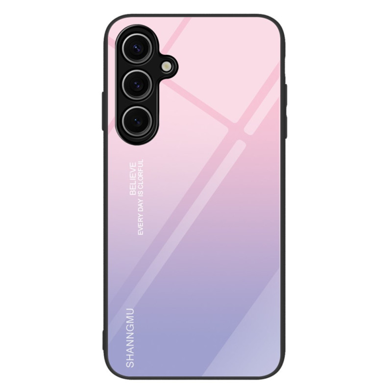 Samsung Galaxy A36 5G Cover Verloop Gehard Glas Roze-Paars