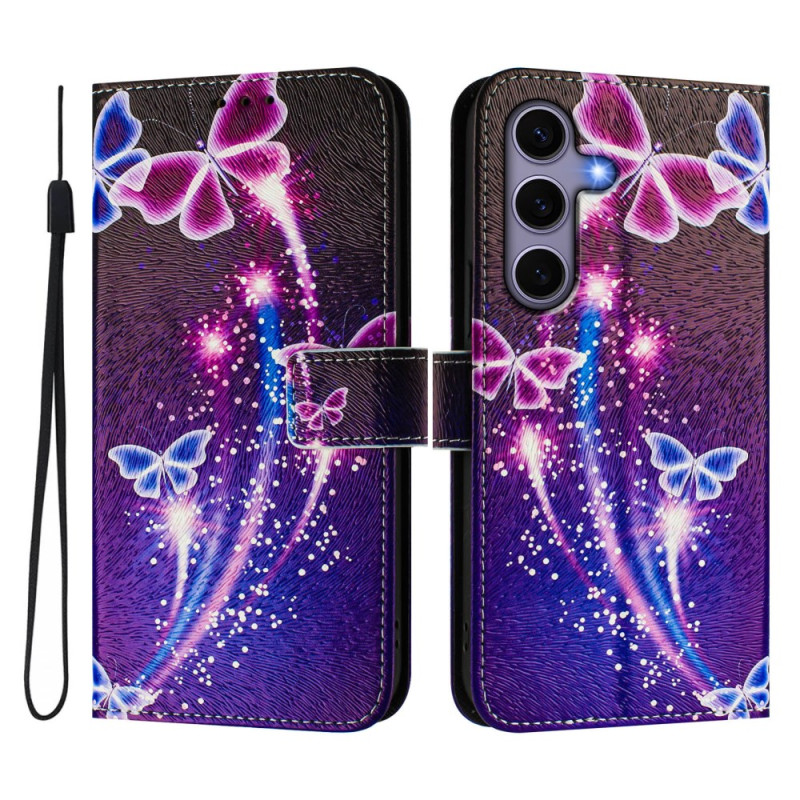 Samsung Galaxy S25 5G Etui Vuurwerk Vlinders