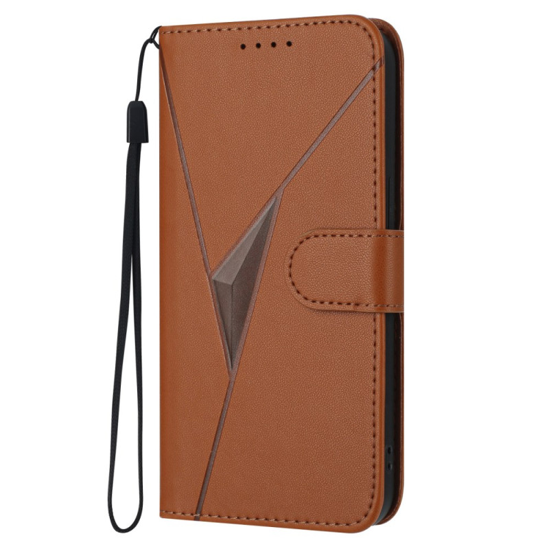 Samsung Galaxy S25 5G Driehoekig Patroon Strap Hoesje