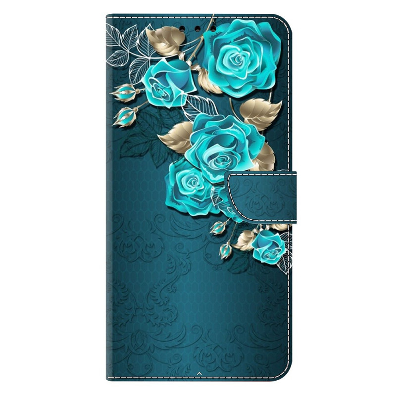 Samsung Galaxy S25 5G Hoesje Blauwe Rozen