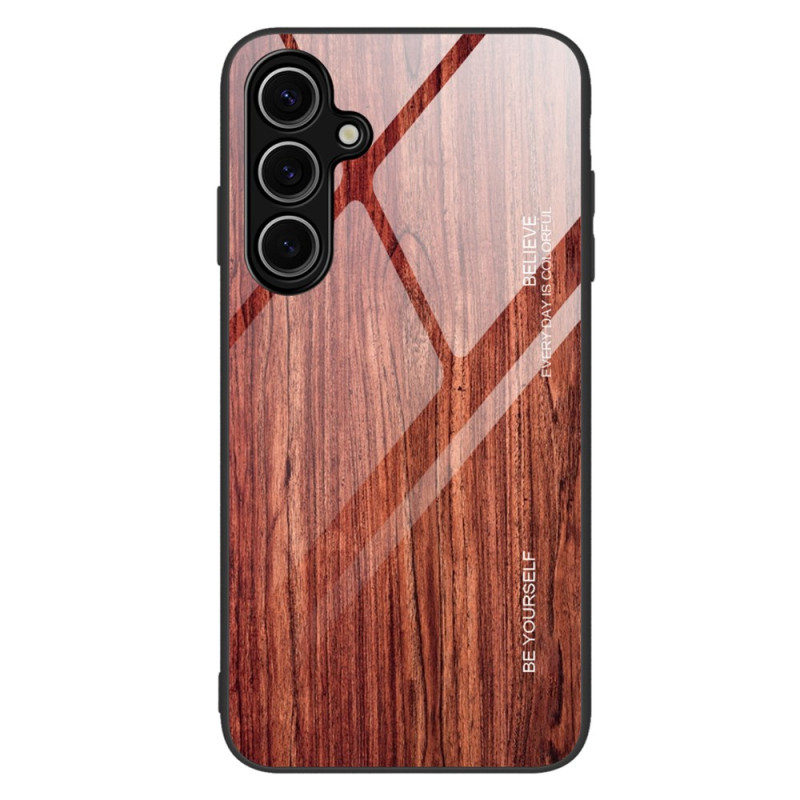 Samsung Galaxy S25 Hardcase Beveiligd Glas Hout