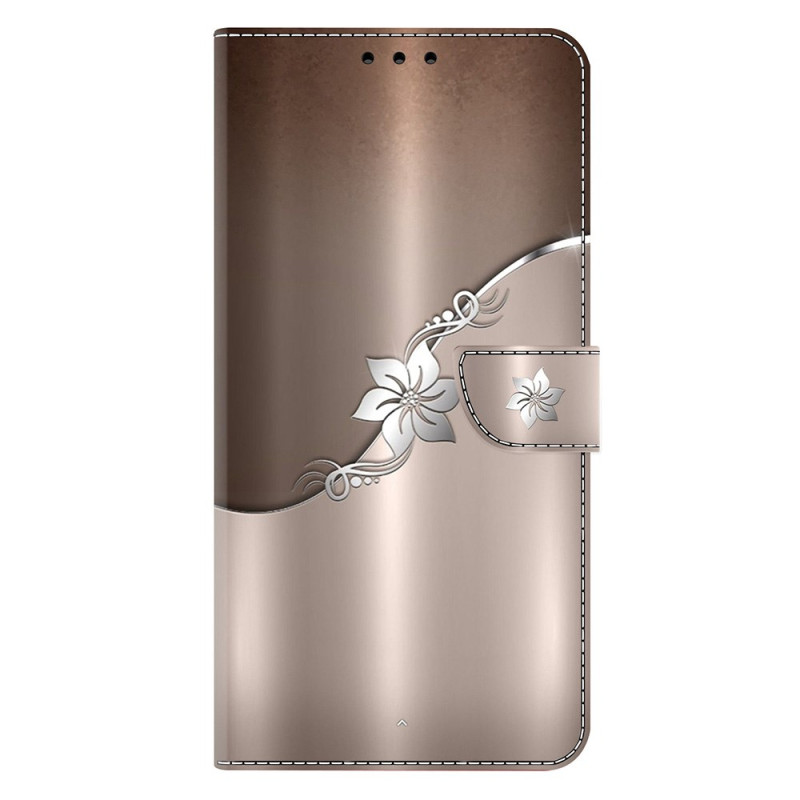 Samsung Galaxy S25 Plus 5G Hoesje Zilver Bloem