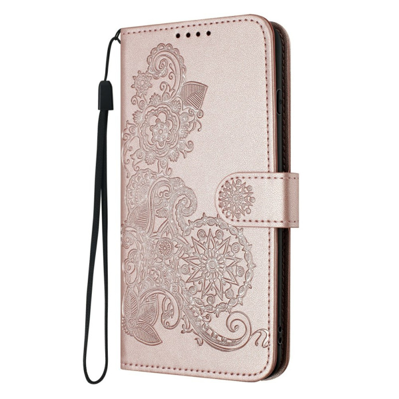 Samsung Galaxy S25 Plus 5G Floral Lace Strap Hoesje