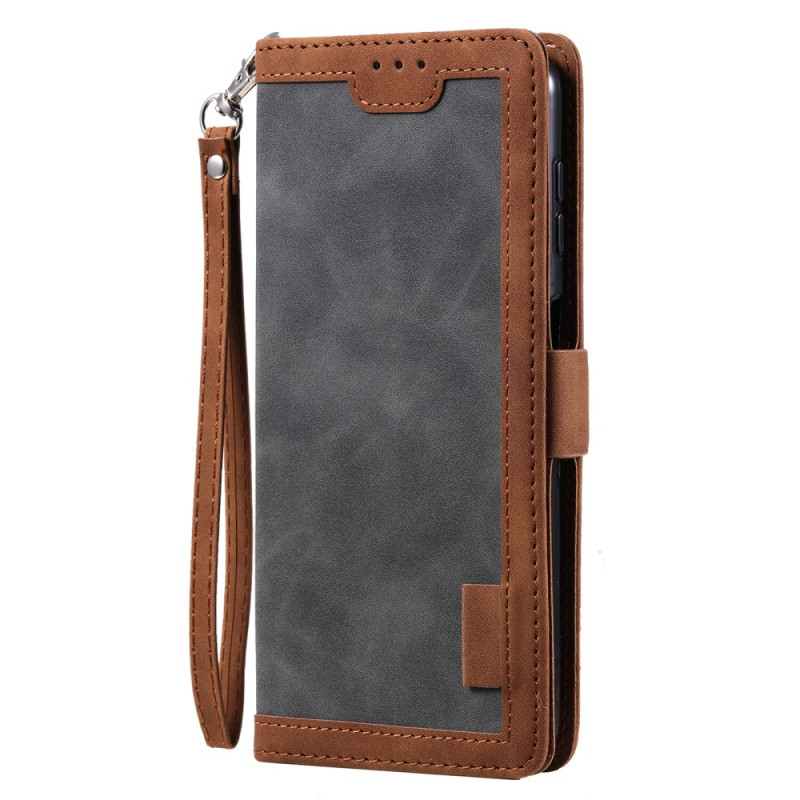 Samsung Galaxy S25 Plus 5G Hoesje Vintage Suede Effect met Koord
