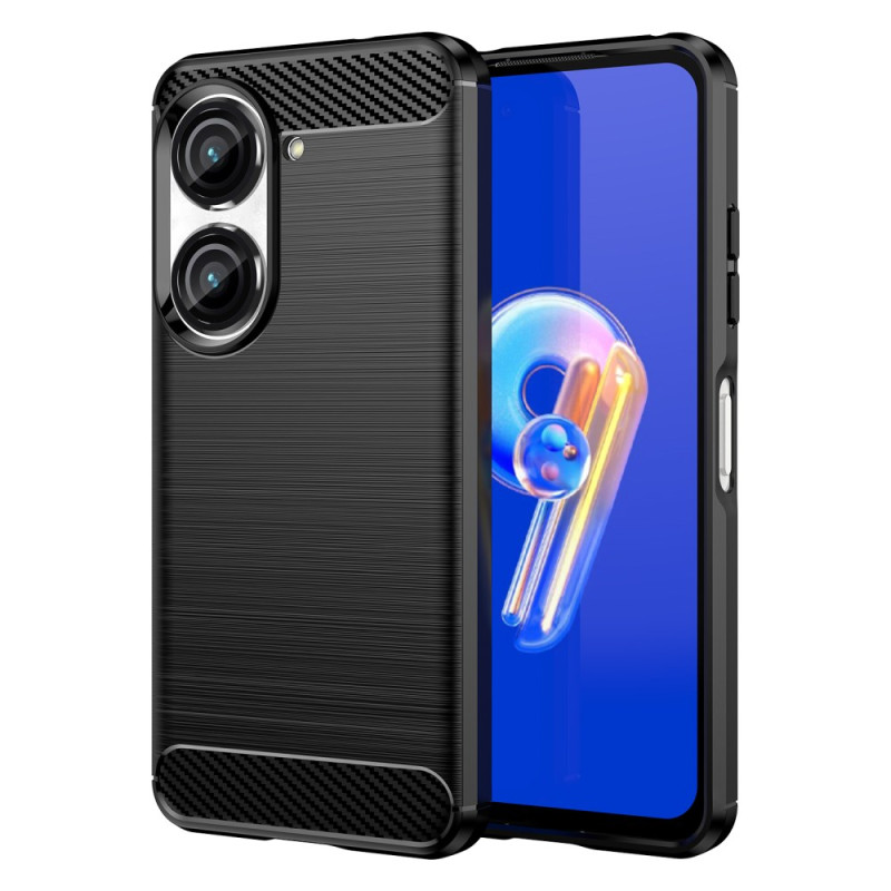 Asus Zenfone 10 Geborsteld Koolstofvezel Hoesje