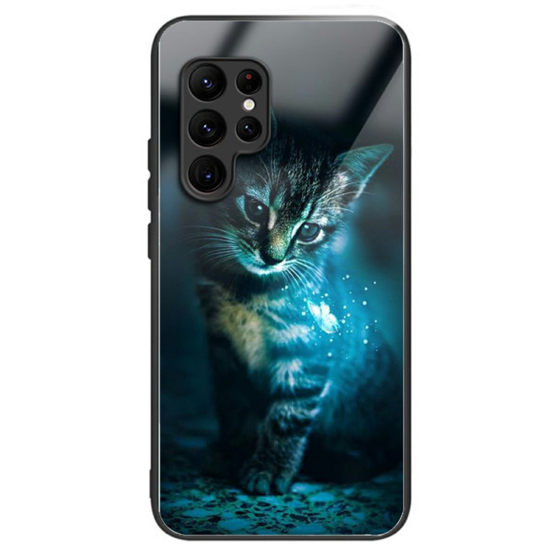 Samsung Galaxy S25 Ultra 5G Gehard Glas Hoesje Cat