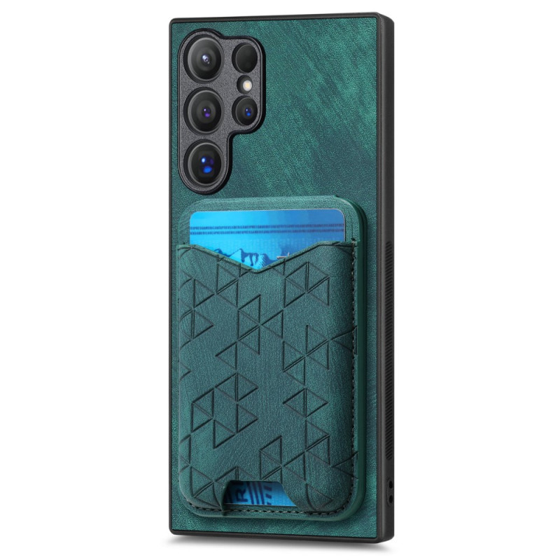 Samsung Galaxy S25 Ultra hoesje met gedrukt motief, kaarthouder en standaard