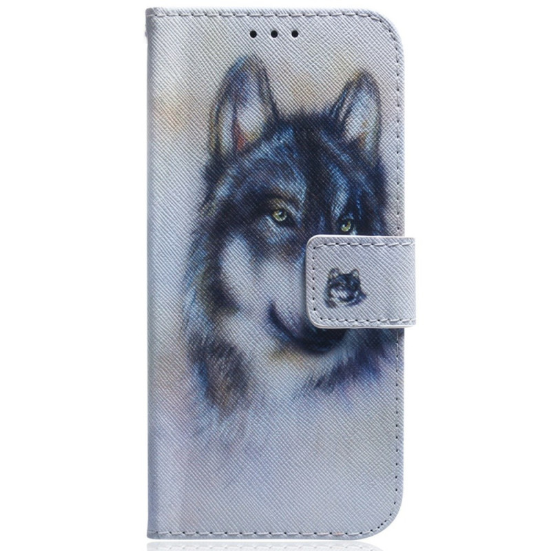 Samsung Galaxy hoesje A56 5G / A36 5G Aquarel Wolf