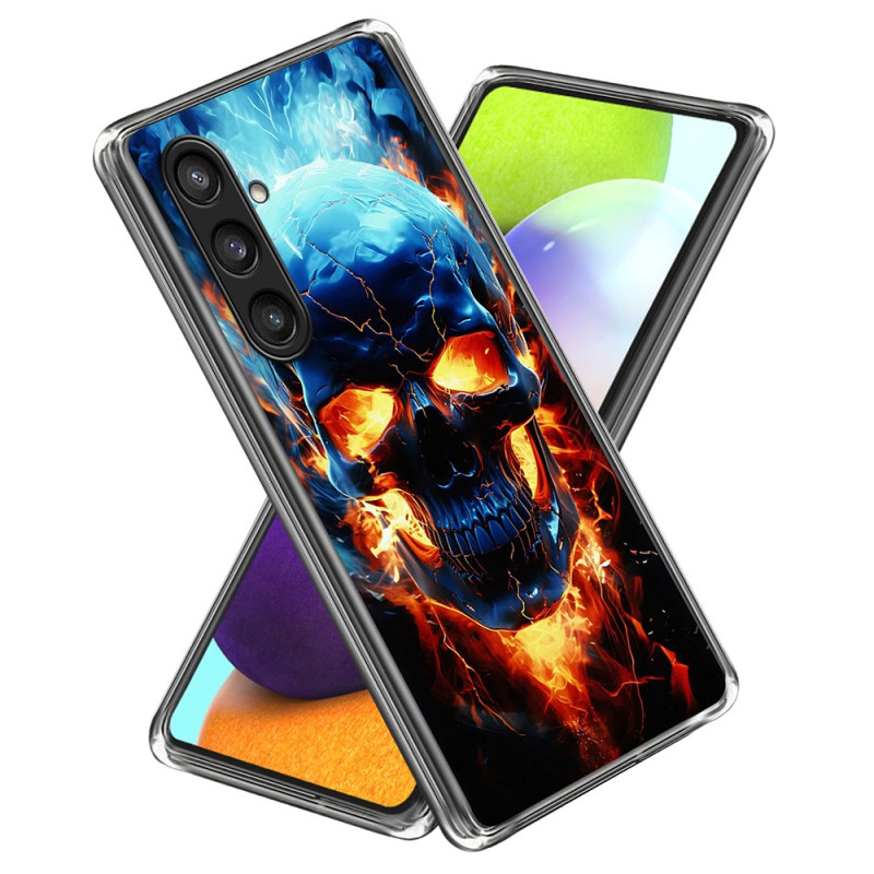 Samsung Galaxy A56 5G Flaming Skull hoesje