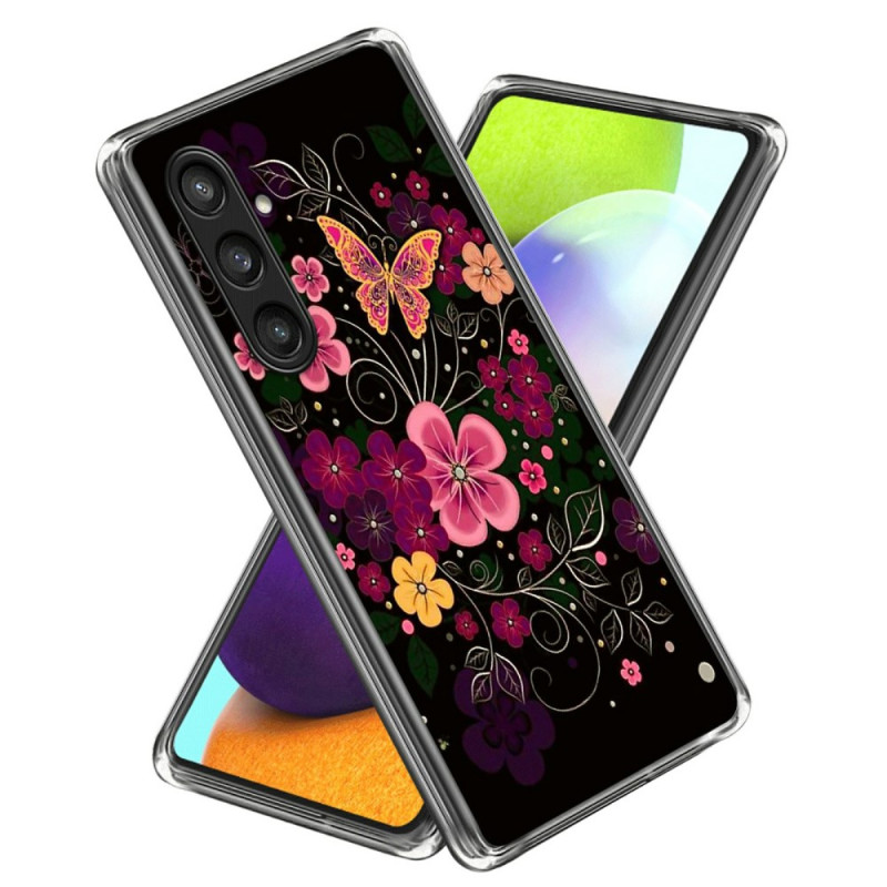 Samsung Galaxy A56 5G Hoesje Vlinders en Bloemen