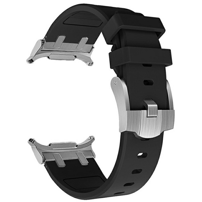 Samsung Galaxy Watch Ultra Armband van silicone en metaal