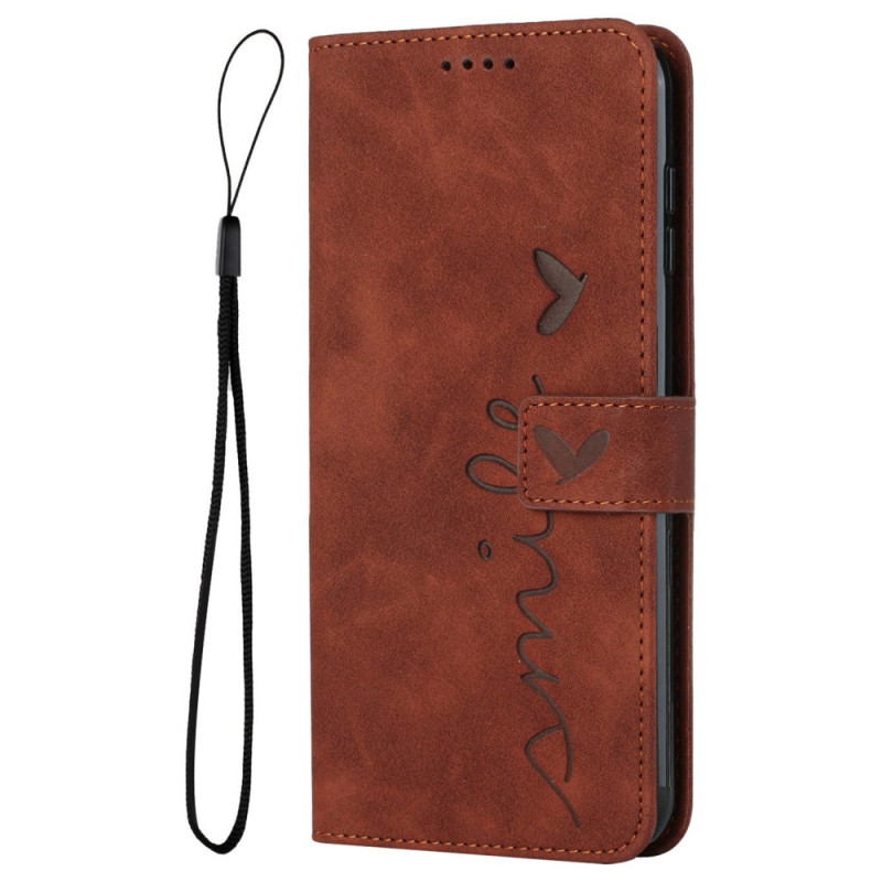 Hoesje Xiaomi Redmi Note 14 5G Suede Effect Glimlach