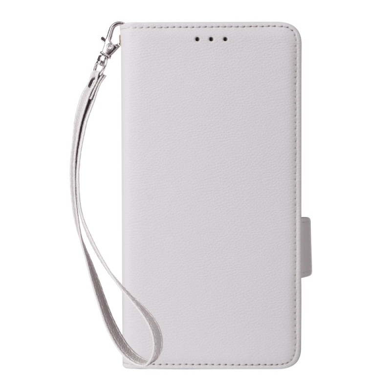 Xiaomi Redmi Note 14 Textuur Litchi Strap Hoesje